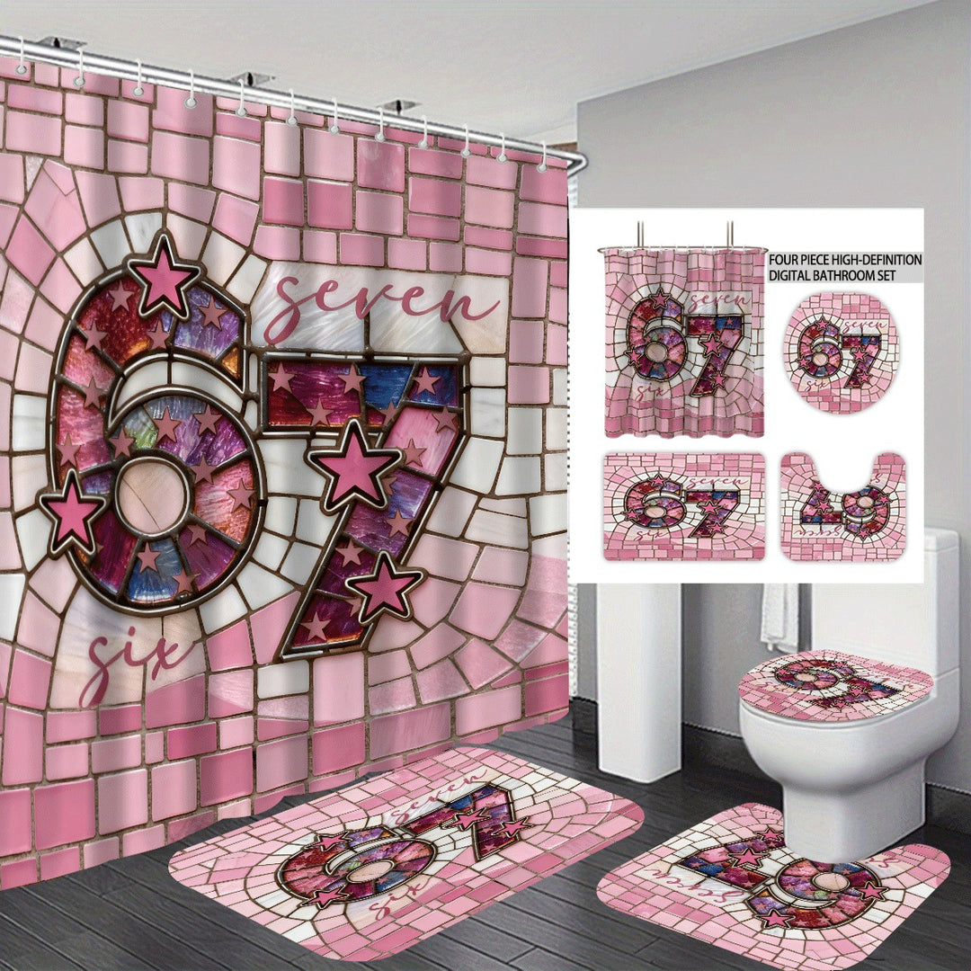 Colorful Dessert-Themed Bathroom Set Stornfield