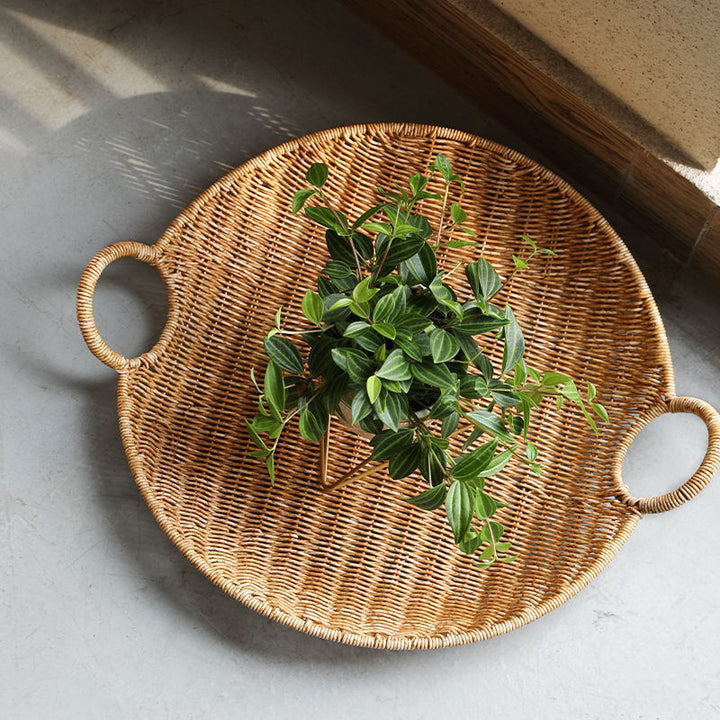 Handwoven Rectangular Storage Basket with Comfortable Handles Stornfield