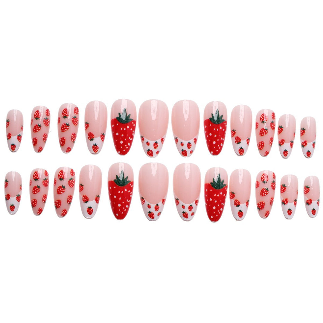 Artificial nails with strawberry design Stornfield