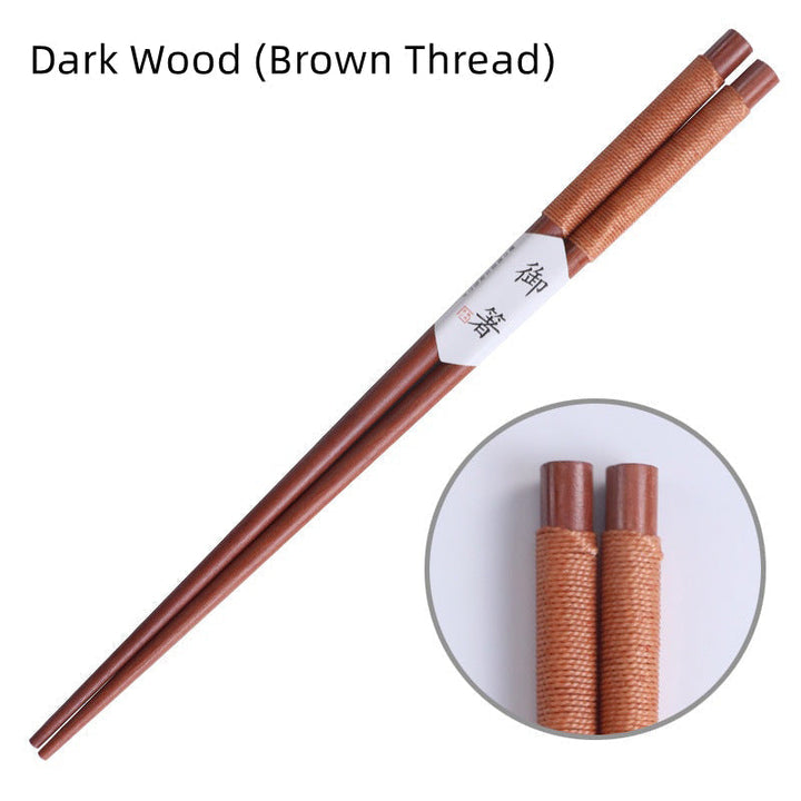 Japanese Handcrafted Wooden Chopsticks with Decorative Thread | Stornfield
