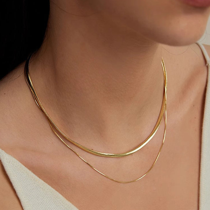 Double Strand Snake Chain Necklace Stornfield