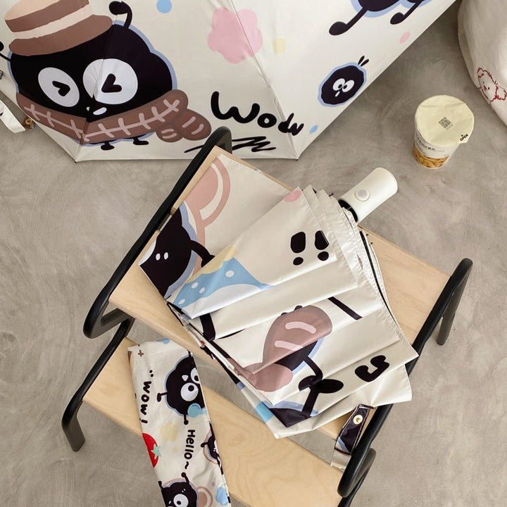 Ladies practical folding umbrella with playful design Stornfield
