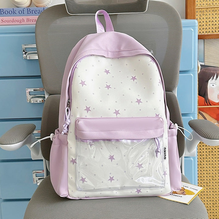 Fun-Themed Star Pattern Backpack Stornfield