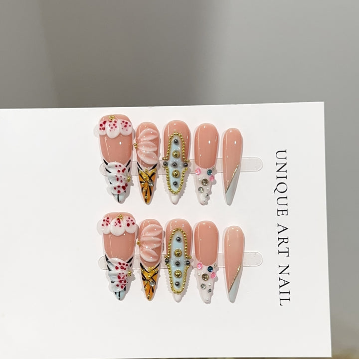 Artistic Press-On Nail Designs