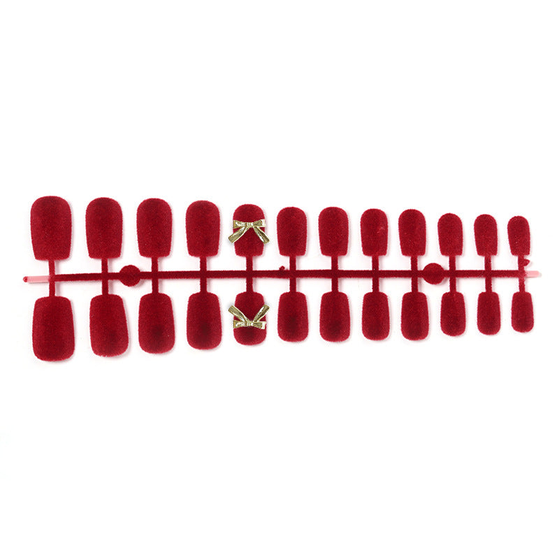 Velvet Press-On Nail Set Stornfield
