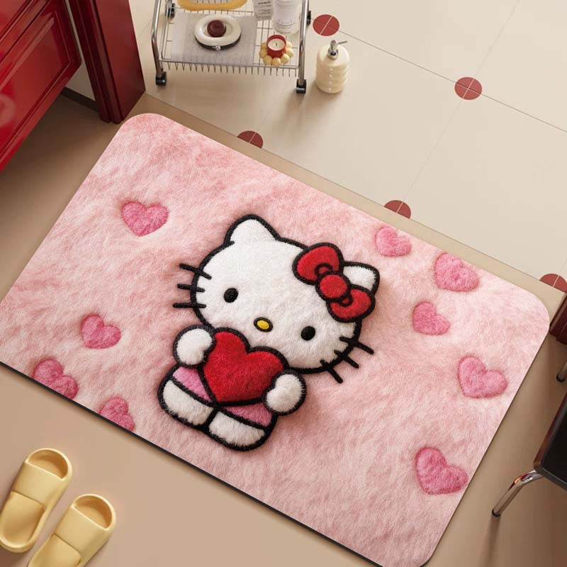 Cartoon-Themed Plush Area Mat