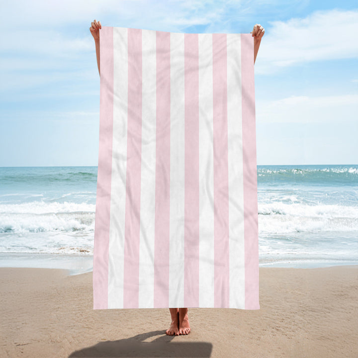Beach towel with elegant wide stripes Stornfield