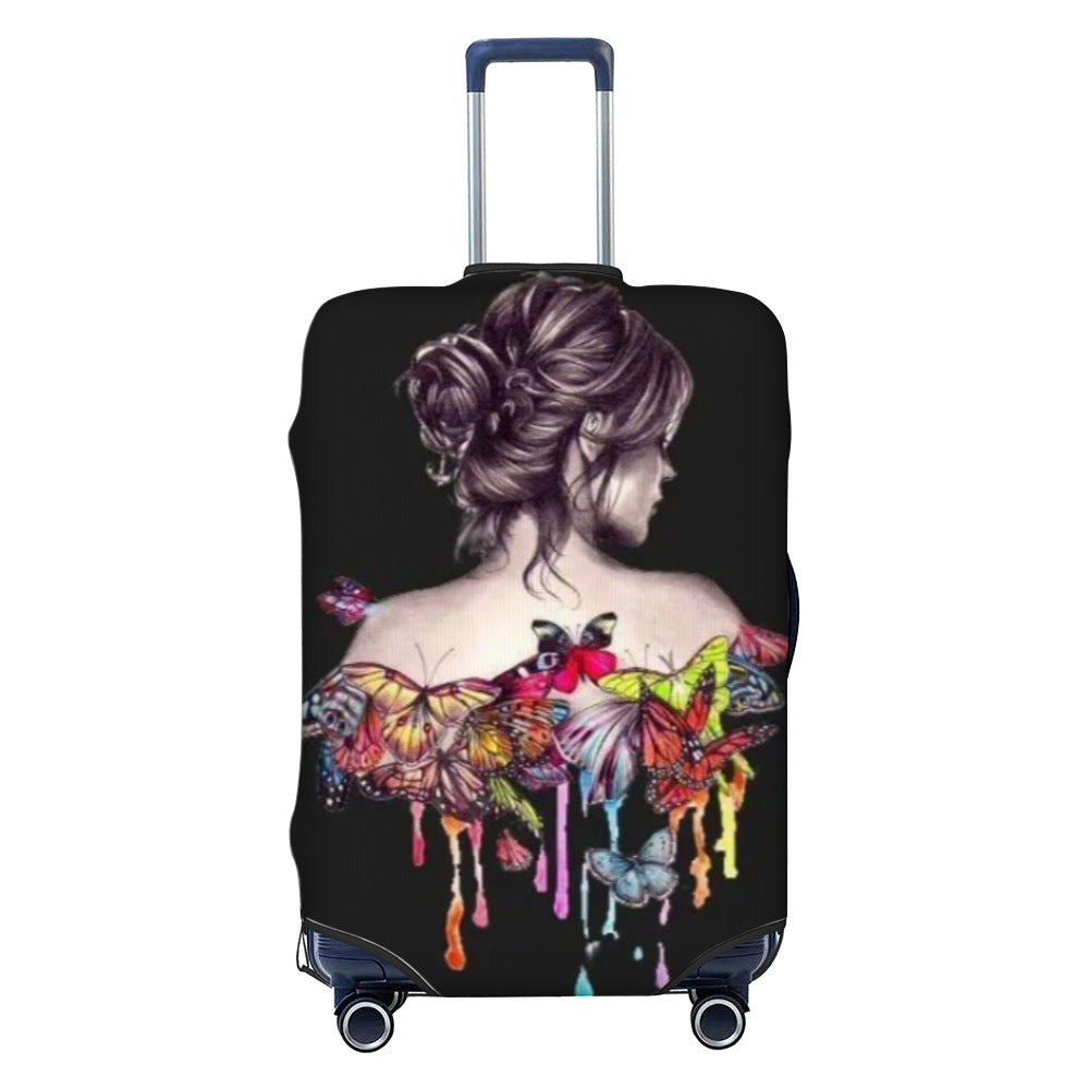 Ladies nan elastic suitcase cover with motif print, water-repellent and tear-resistant, with handle and telescopic opening Stornfield