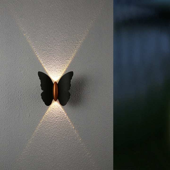 Creative Butterfly Shape Outdoor Patio LED Wall Sconce Lamp | Stornfield