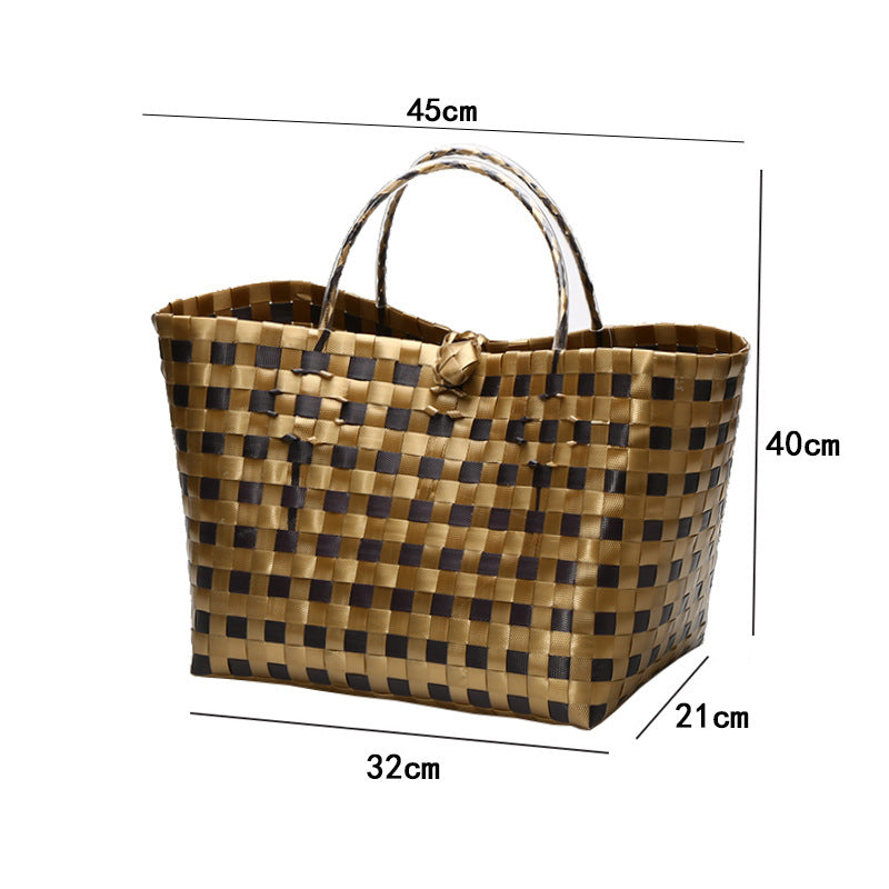 Large Capacity Woven Shopping Tote Stornfield