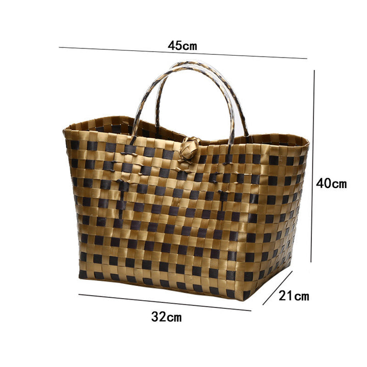 Large Capacity Woven Shopping Tote Stornfield