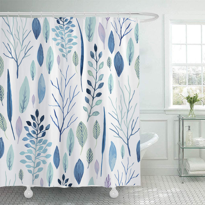 Botanical Illustration Shower Curtain Stornfield