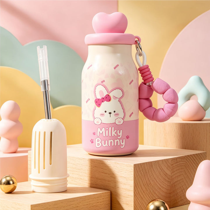 Women’s insulated bottle with practical carrying handle and playful bunny design Stornfield