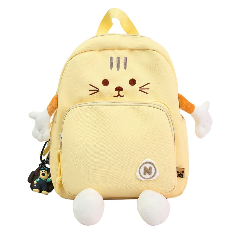 Plush Cat-Themed Backpack Stornfield