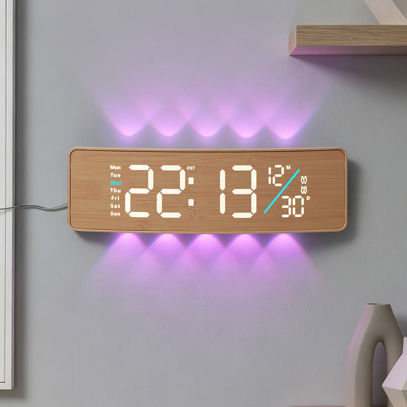 Digital multifunction alarm clock with soft textile cover Stornfield