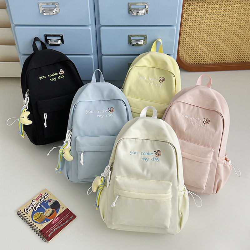 Casual Embroidered Mini Backpack Stornfield