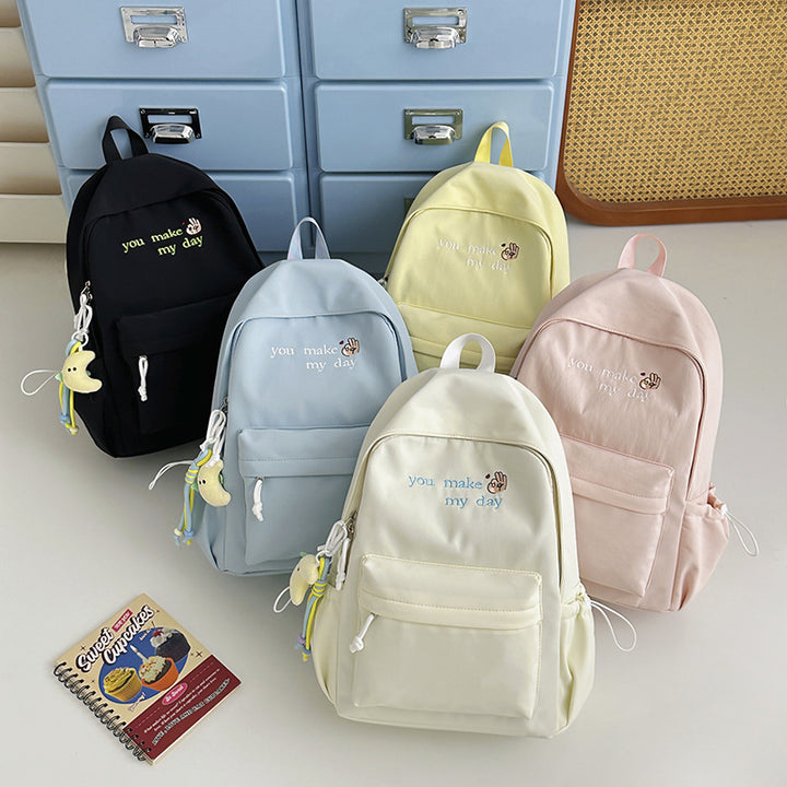Casual Embroidered Mini Backpack Stornfield