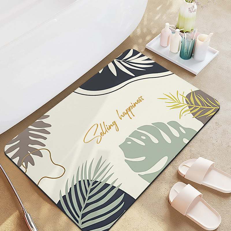 Motivational Display Bath Mat for Bathroom