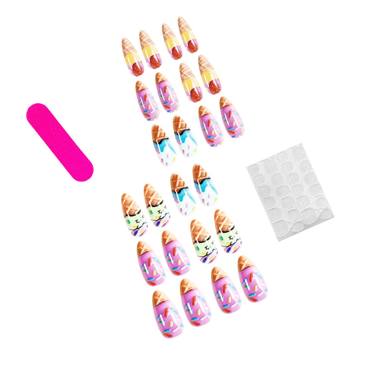 Artful ice cream nail art Stornfield