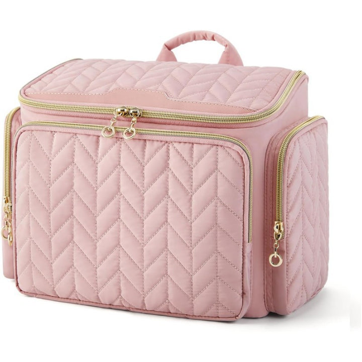 Cosmetic Organizer Bag with Structured Quilting Stornfield