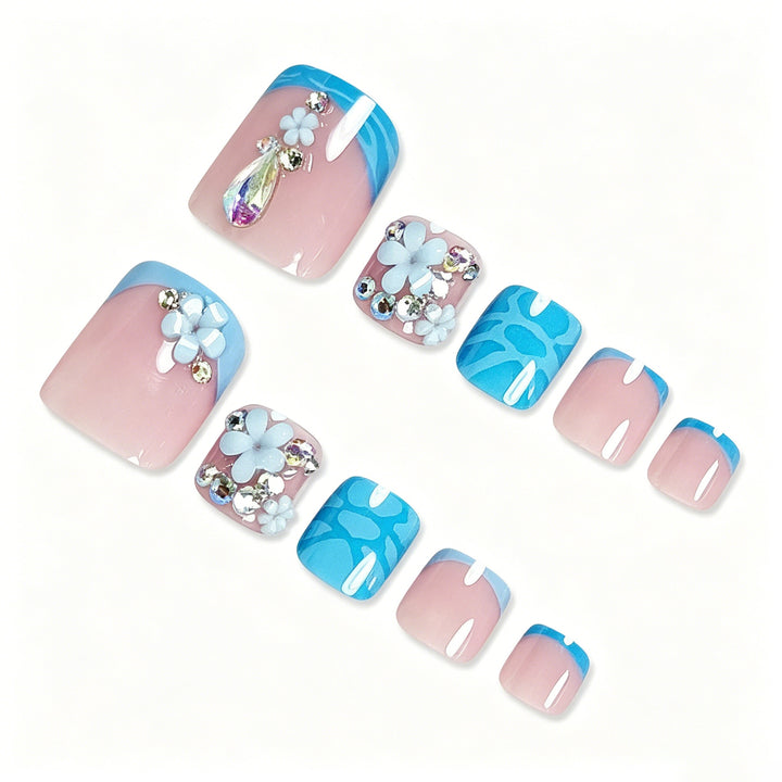 Floral Gemstone Pedicure Stornfield