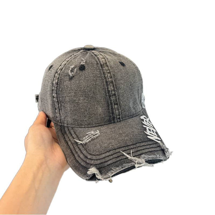 Women's Distressed Denim Baseball Cap Stornfield 1784084111