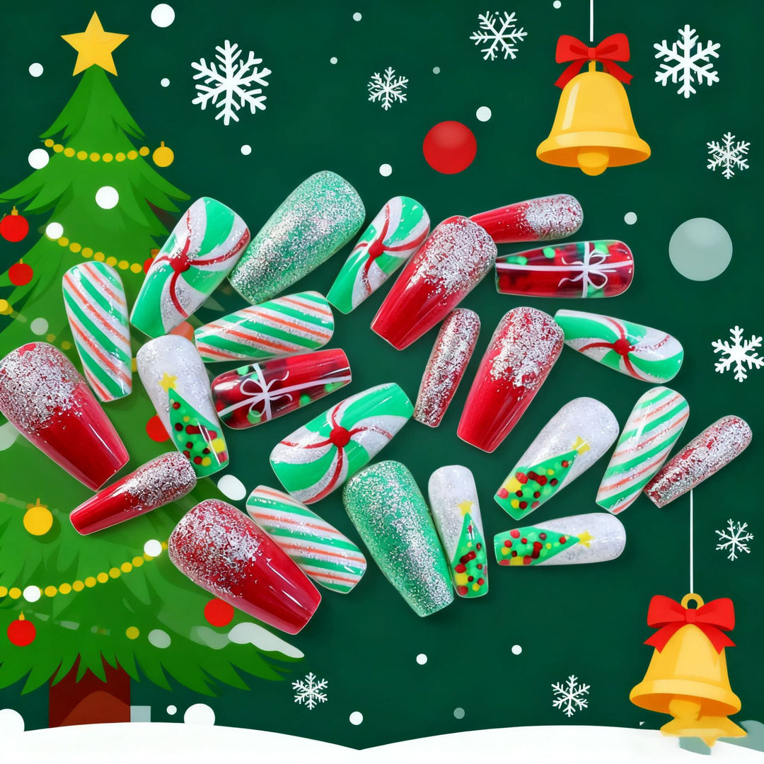 Festive Holiday Themed Nail Art Enhancements Stornfield