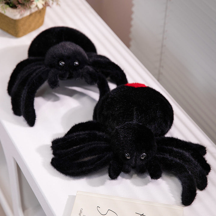 Plush Red-Spot Spider Soft Toy with Poseable Legs and Glassy Safety Eyes Stornfield
