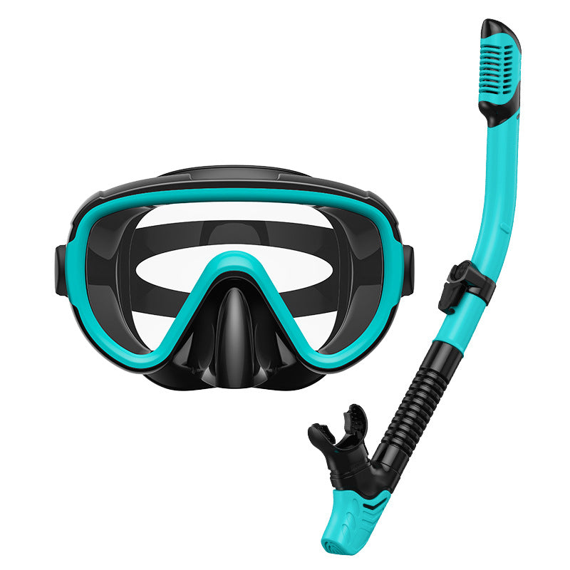 Premium dive mask with anti-fog function and flexible breathing tube Stornfield