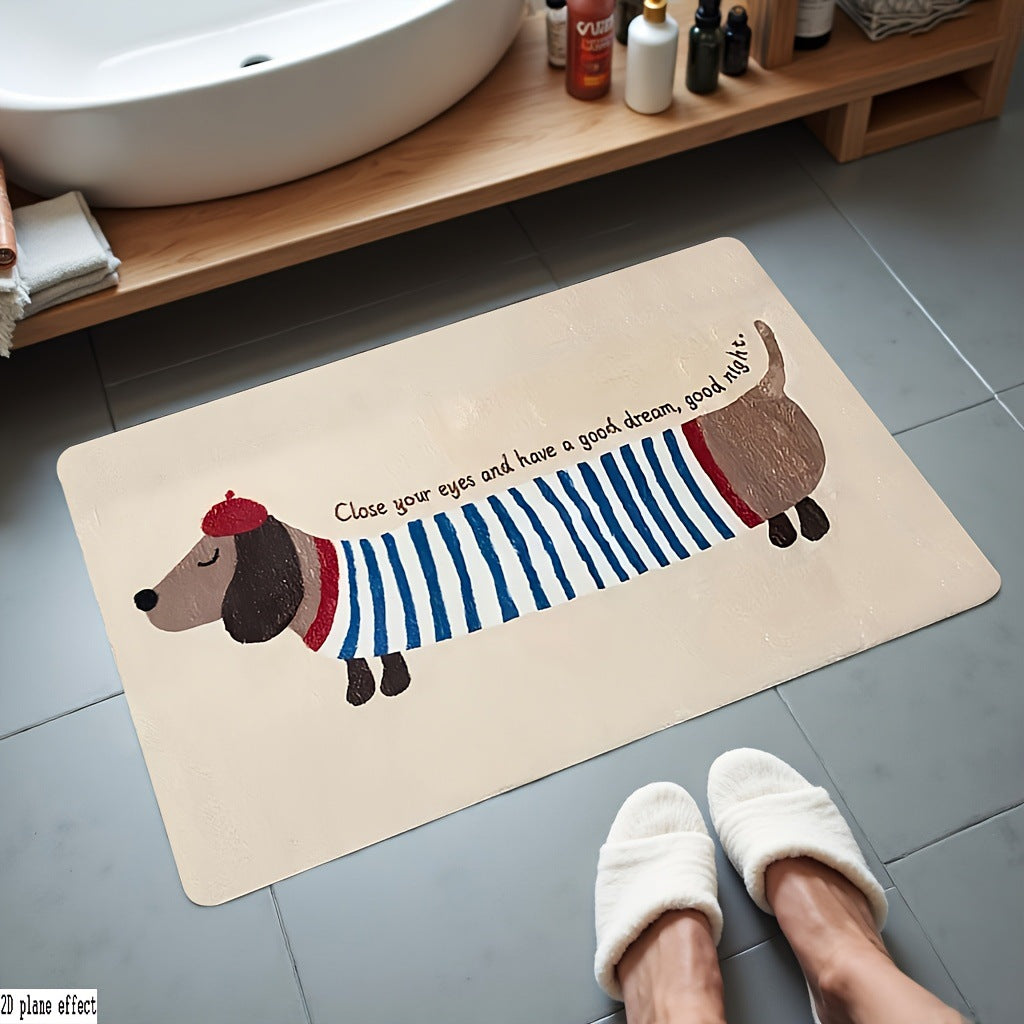 Cartoon-Themed Bath Mat Stornfield