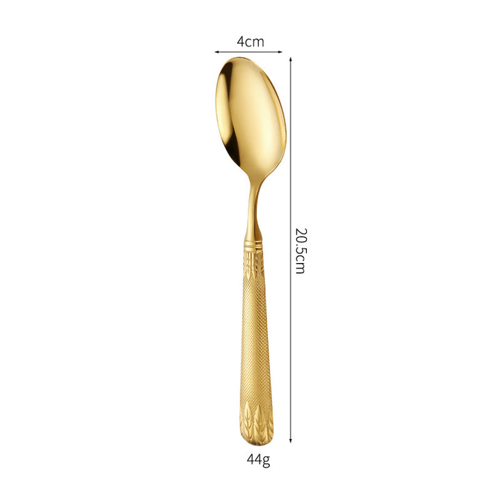 Elegant teaspoon with artistic handle design Stornfield