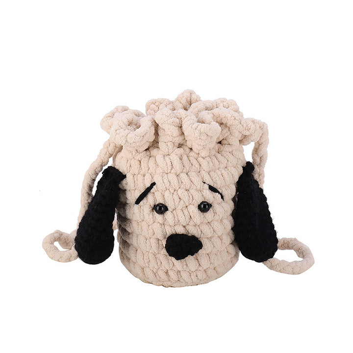 Cute Dog-Themed Crochet Mini Shoulder Bag
