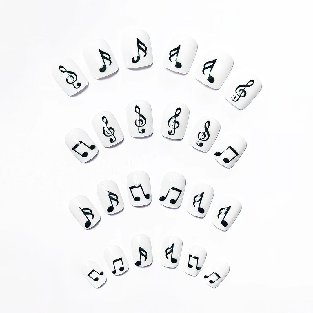 Artificial nails with music motif Stornfield