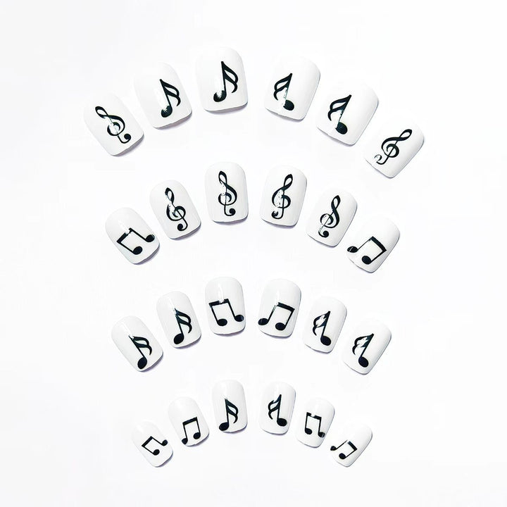 Artificial nails with music motif Stornfield