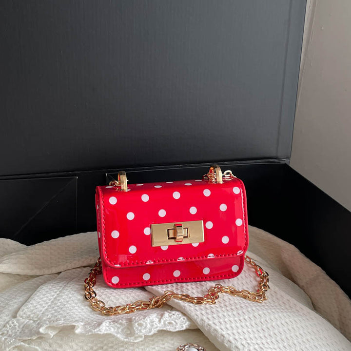 Polka Dot Mini Crossbody Handbag