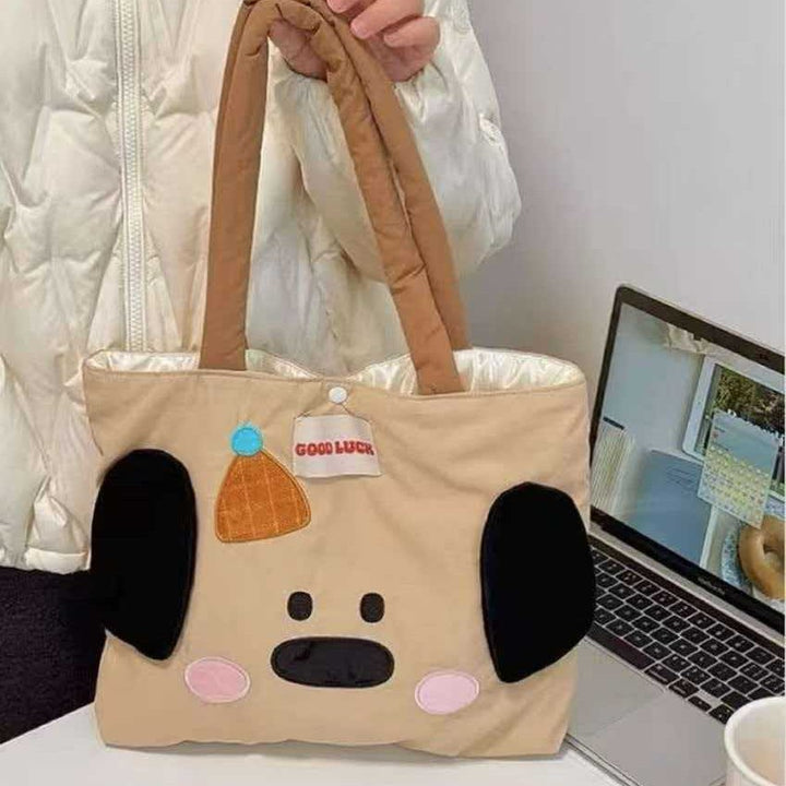 Cute Dog Embroidered Tote Bag Stornfield