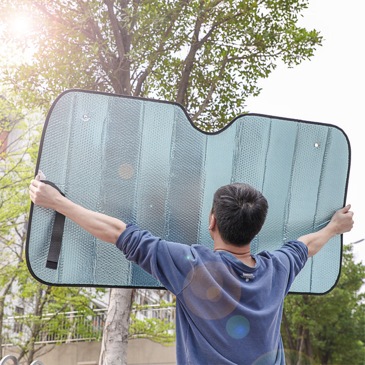 Unisex nan foldable car sunshade with reflective thermal insulation Stornfield