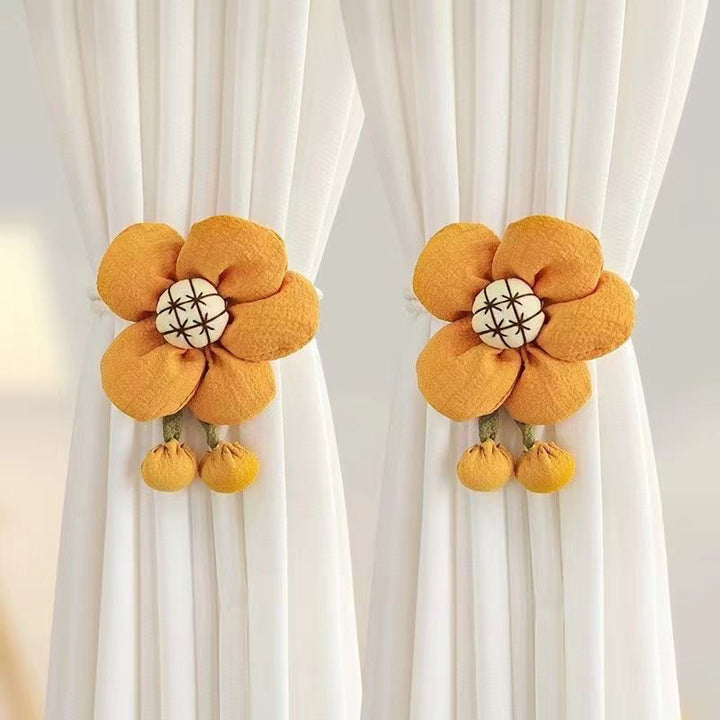 Decorative curtain flower clips Stornfield