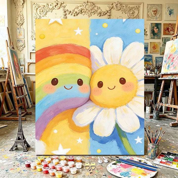 Playful Dual Element Canvas Art Stornfield