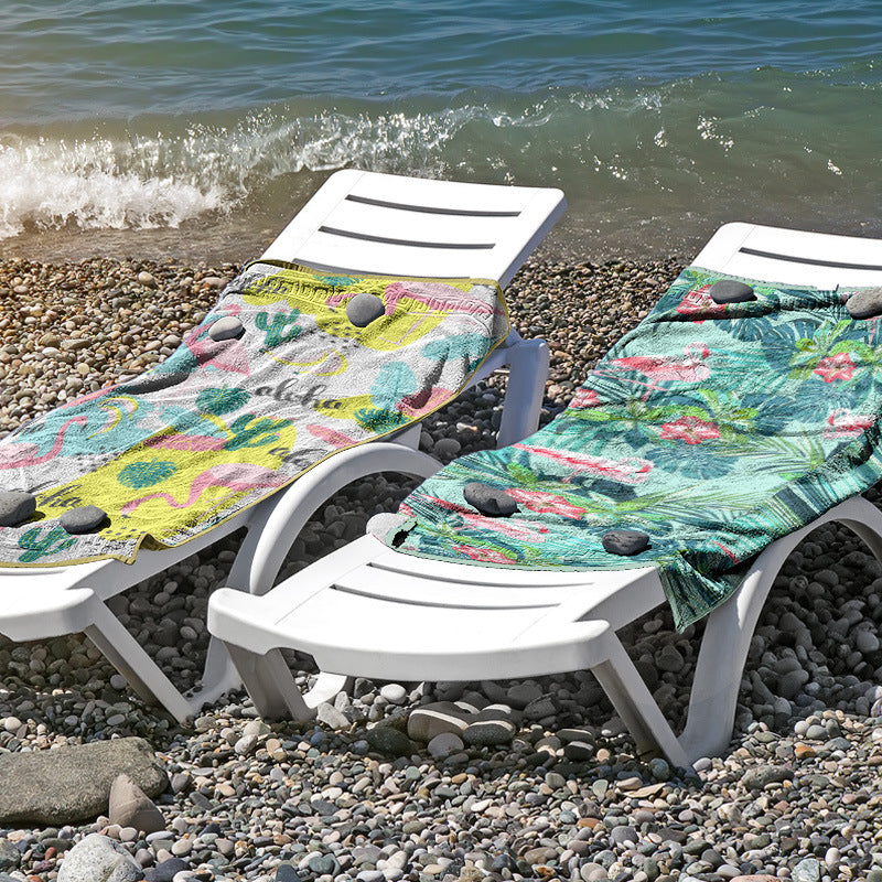 Beach towel made of skin-friendly microfiber with a creative pattern mix Stornfield