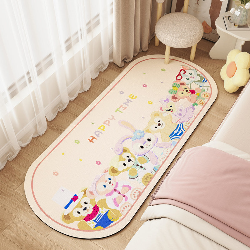 Cheerful Cartoon-Themed Area Rug