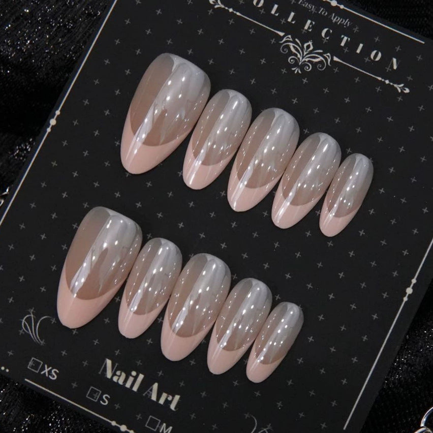 Elegant Glossy Almond Press-On Nails