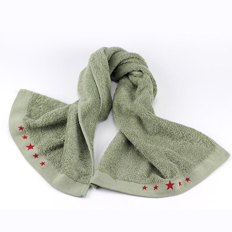 Care Towel With Soft Surface And Decorative Star Border Stornfield