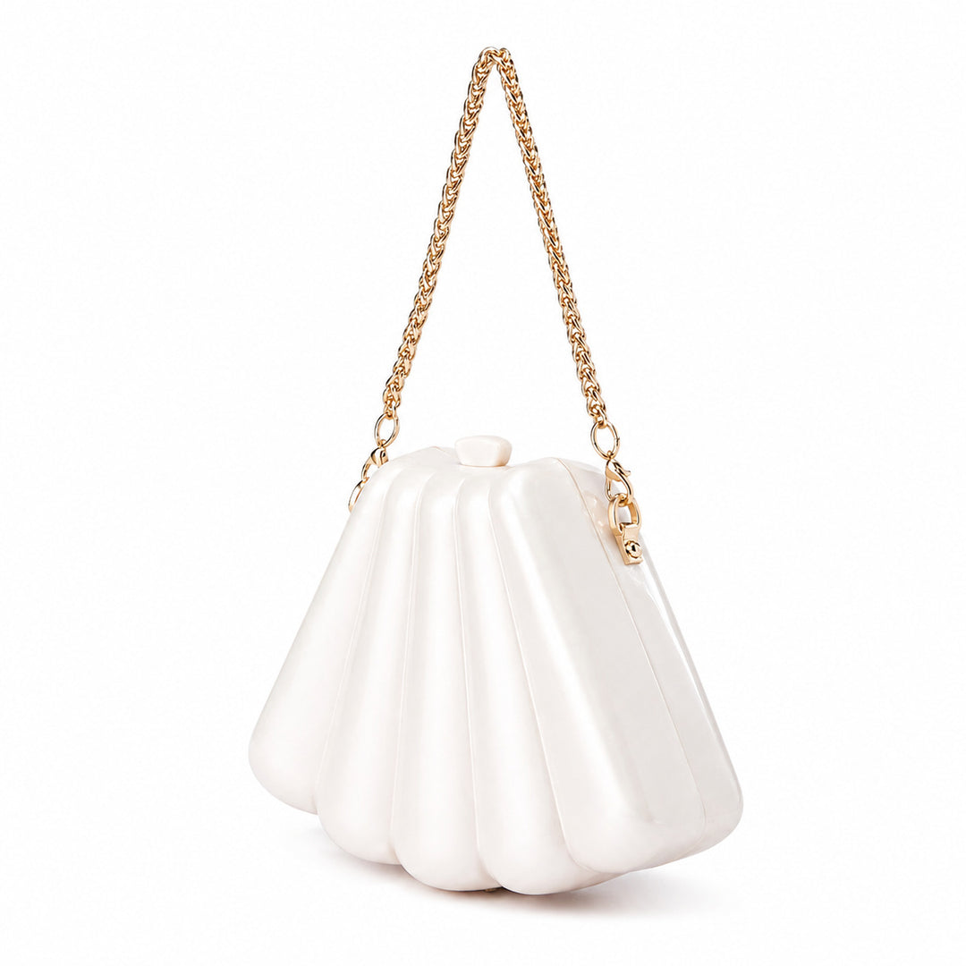 Elegant Shell-Shaped Handbag