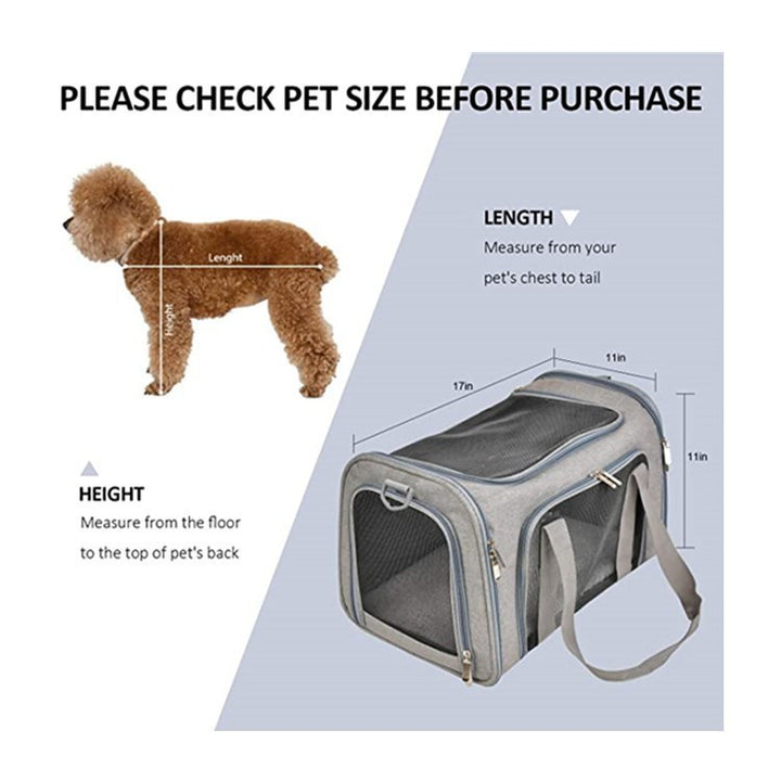 Pet Carrier with Breathable Mesh and Secure Ventilation System Stornfield