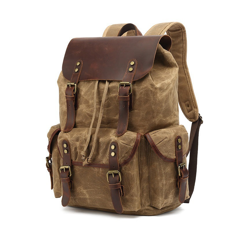 Rustic hiking backpack with multiple outer pockets Stornfield