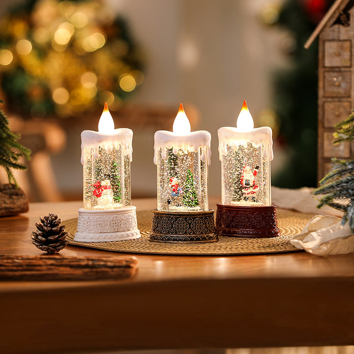 Christmas lantern with movable Santa motif Stornfield