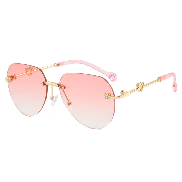 Women's lightweight geometric sunglasses with unique frame and mirrored lenses Stornfield