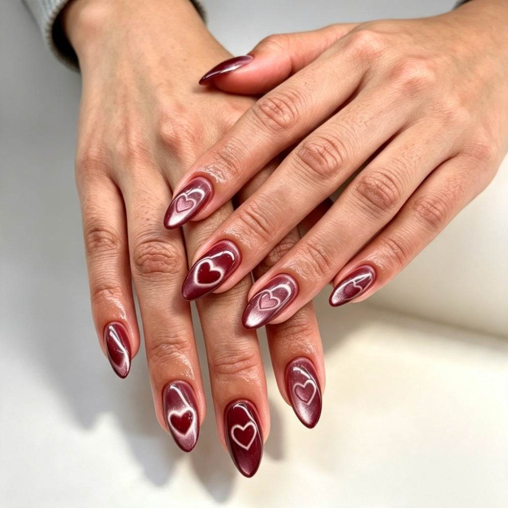 Artistic Heart Design Press-On Nails Stornfield