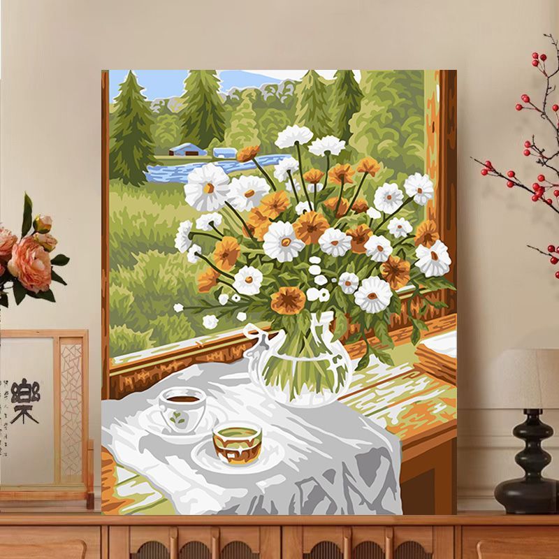 Floral Impressionist Canvas Art Print Stornfield